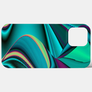 Arte 3D Metálica Futurística Abstrato