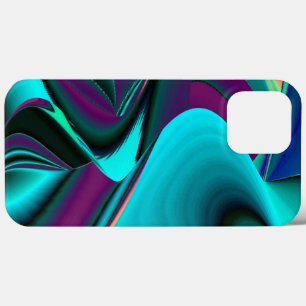Arte 3D Metálica Futurística Abstrato