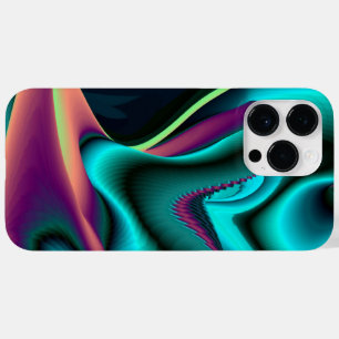 Arte 3D Metálica Futurística Abstrato