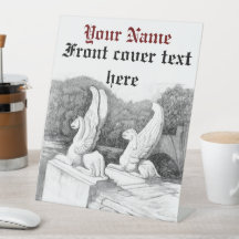 Arte a lápis monocromática da escultura de Griffin