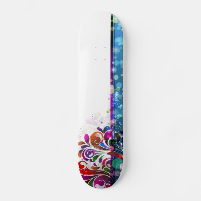 Arte Abstrata 16 Skateboard (Frente)