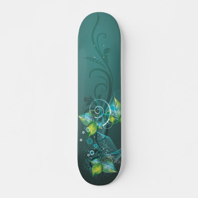 Arte Abstrata 24 Skateboard (Frente)