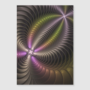 Arte abstrata brilhante e trippy fractal 3D colori