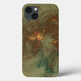 arte abstrata bronze e oliva