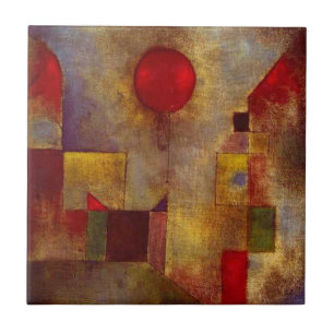 Arte Abstrata Colorida Balão Vermelho Paul Klee 
