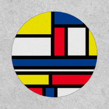 Arte abstrata colorida e moderna em estilo Mondria