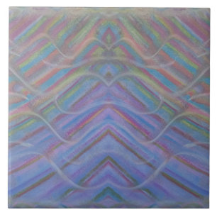 Arte abstrata colorida única P40M