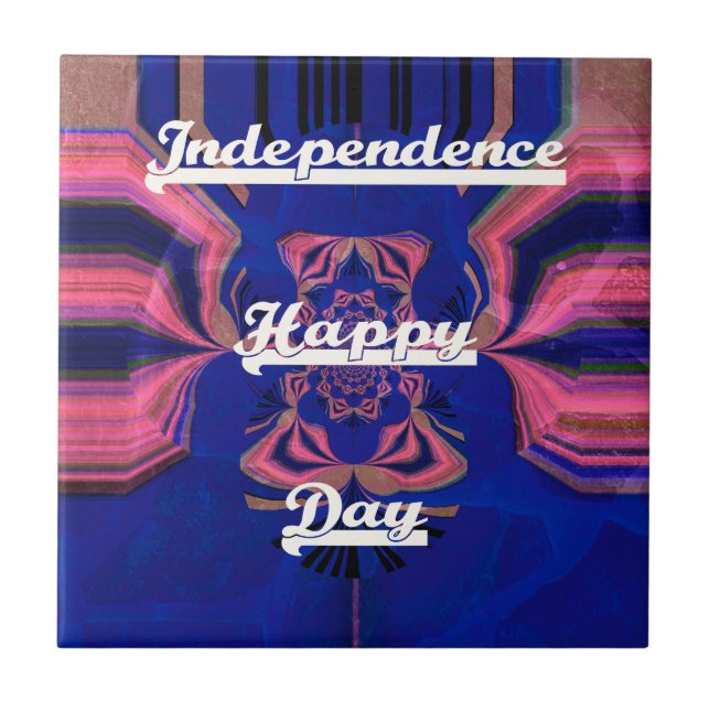 Arte abstrata de celebração do Dia da Independênci (Frente)