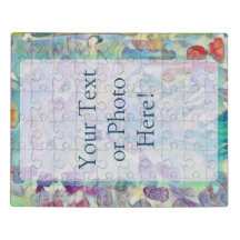 Arte abstrata de texto ou foto personalizado