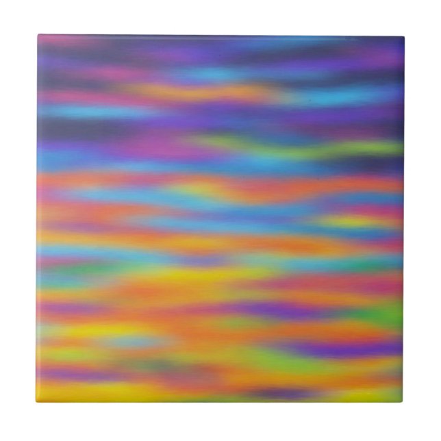 Arte abstrata do pôr do sol no deserto (Frente)