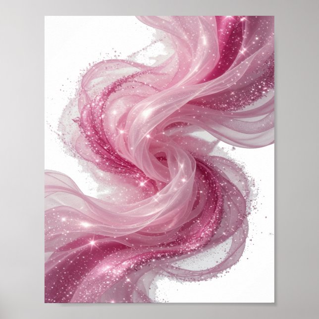 Arte abstrata em prata IMPRESSÃO DE ARTE v3 (Frente)