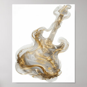 Arte abstrata em prata IMPRESSÃO DE MODA