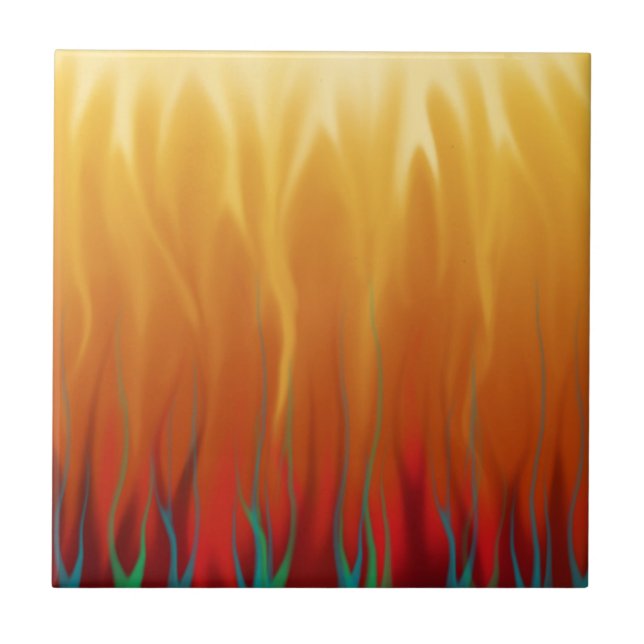 Arte Abstrata - Fogo - Chamas de Fundo (Frente)