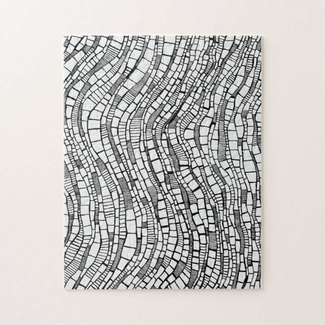 Arte abstrata Formas geométricas Quebra-cabeça dif (Vertical)