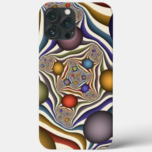 Arte abstrata fractal moderna colorida voadora
