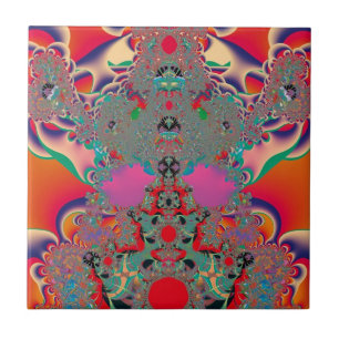 Arte Abstrata Meditação Vermelha