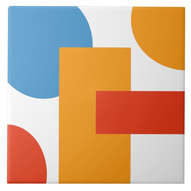 Arte Abstrata Moderna Formas Geométricas (Frente)