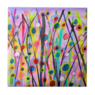 arte abstrata paisagem colorida aquarela
