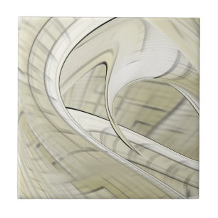 Arte Abstrata Pastel Creme Outono