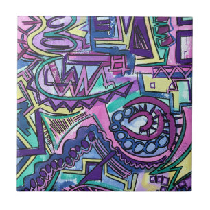 Arte abstrata pintada à mão - Livre Arbítrio