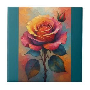 Arte Abstrata Rosa