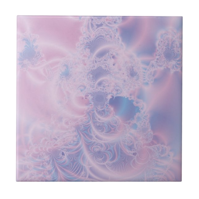 Arte Abstrata Rosa Glowing (Frente)
