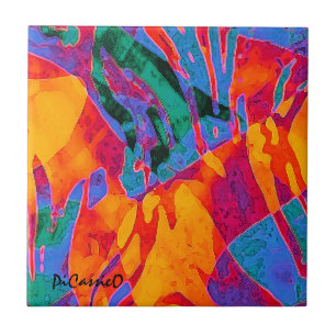 Arte abstrata selvagem e colorida de PiCassieO