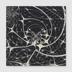 Arte Abstrata Teia de Aranha Dourada
