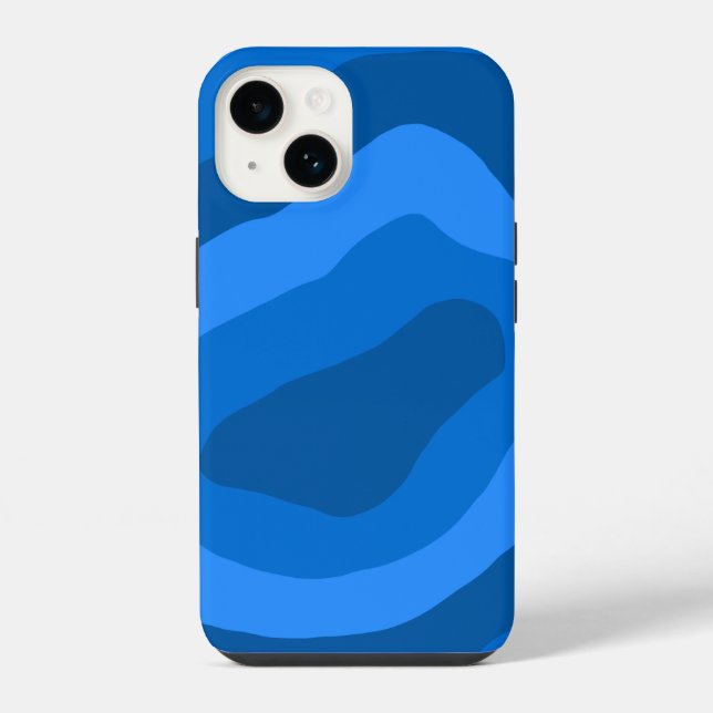 arte abstrata tons de azul (Verso)