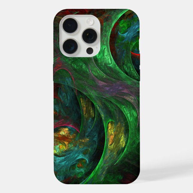 Arte abstrata verde Gênesis (Verso)