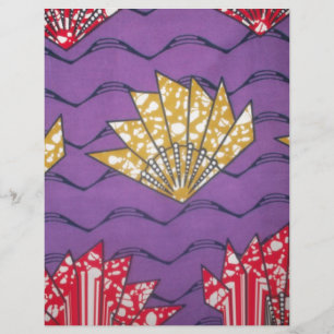 Arte abstrato africana: Ondas Paixão Roxas.