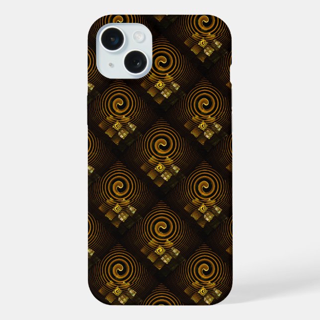 Arte abstrato elegante moderno boho dourado #502 (Verso)