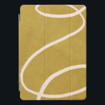 Arte Abstrato moderna minimalista em amarelo Doura<br><div class="desc">Este caso exclusivo do iPad apresenta um design abstrato moderno minimalista em amarelo-dourado.</div>