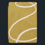 Arte Abstrato moderna minimalista em amarelo Doura<br><div class="desc">Este caso exclusivo do iPad apresenta um design abstrato moderno minimalista em amarelo-dourado.</div>