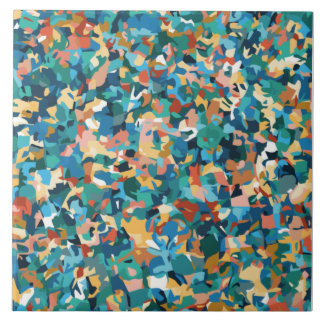 Arte abstrato multicolorida em Camisa e Decoração