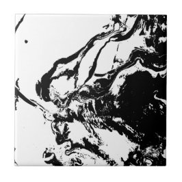 Arte acidental de Abstrato preto e branco