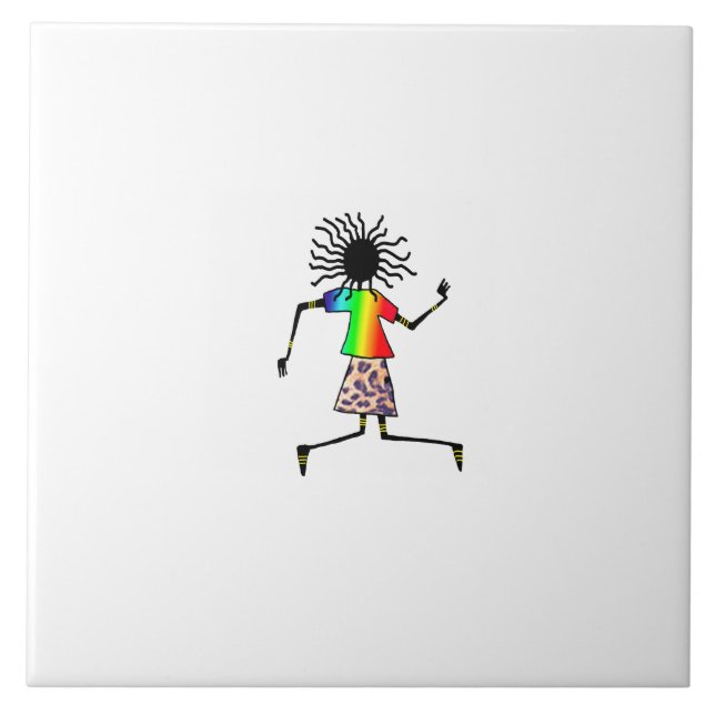 Arte Africana, Bela Dançarina Feliz (Frente)