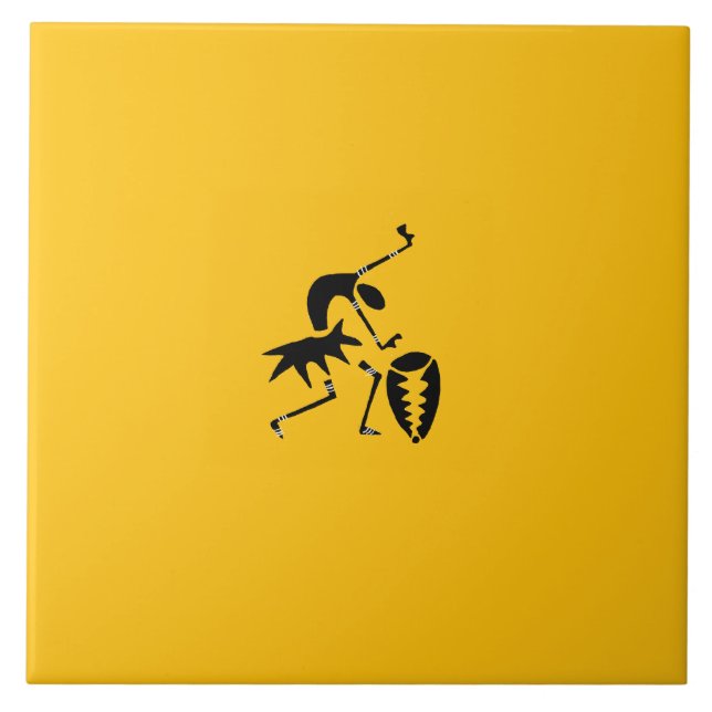 Arte Africana, Colorida, Dançarina Silhouette Incr (Frente)