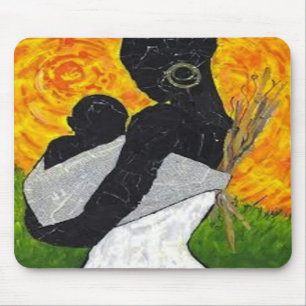 Arte africana Mousepad da mãe & da criança
