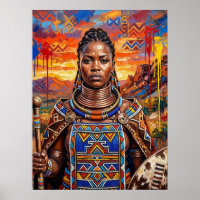Arte Africana Poster Afrocentrista