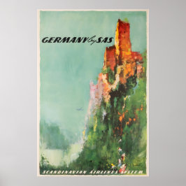 Arte Alemã Cartaz de Viagem Alemanha SAS Impressão