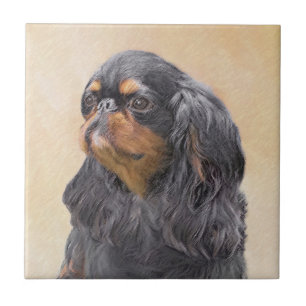 Arte Animal Original Pintura Inglesa Toy Spaniel