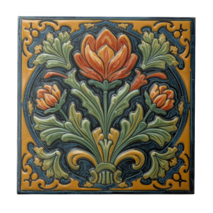 Arte Antiga Arte Nova Majólica Artesanal Floral