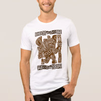 Arte Antiga Tribal do Guerreiro de Águia Asteca
