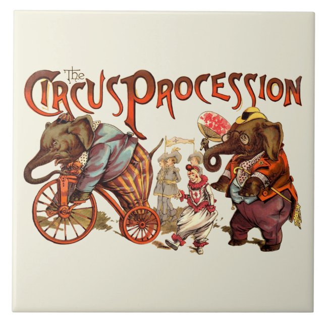 Arte Antiguária Elefante de Procissão Circus (Frente)