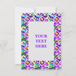 Arte Artística Nouveau Convite Floral