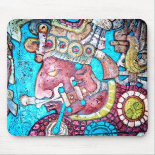 Arte asteca de Mousepad do indiano do padre alto