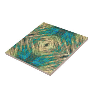 Arte Azul Azul Azul Amarelo Turquesa Azul