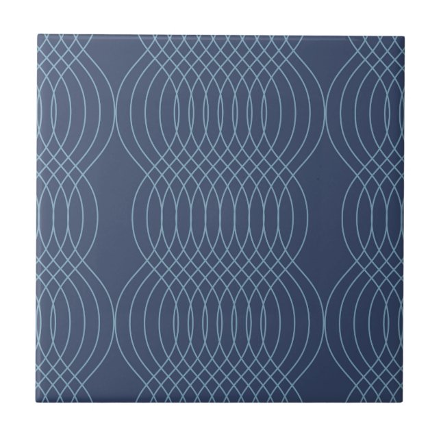 Arte azul, decorativa, simples, moderna, moderna e (Frente)
