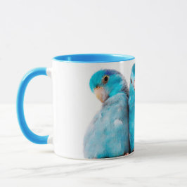 Arte azul pacífica do copo da caneca de Parrotlet